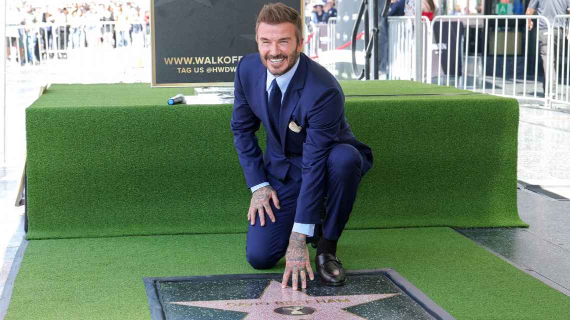 David Beckham Honoured with Star on Hollywood Walk of Fame