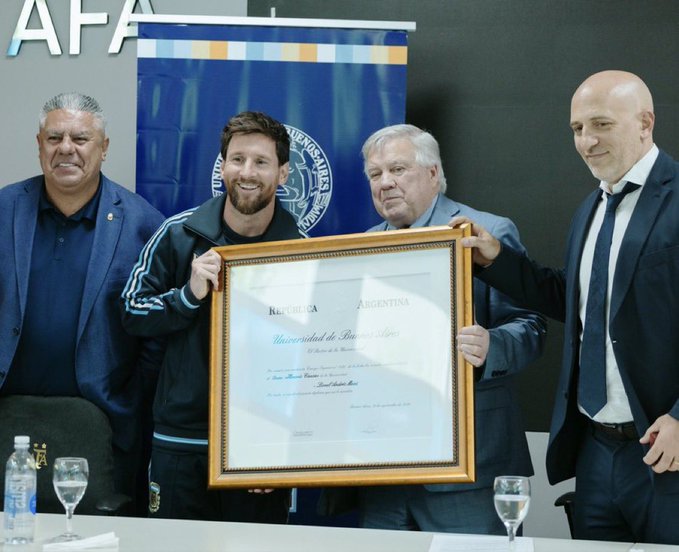 Lionel Messi Receives Honorary Doctorate From University of Buenos Aires
